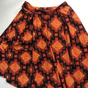 LuLaRoe XS Diamond Print Madison Skirt EUC